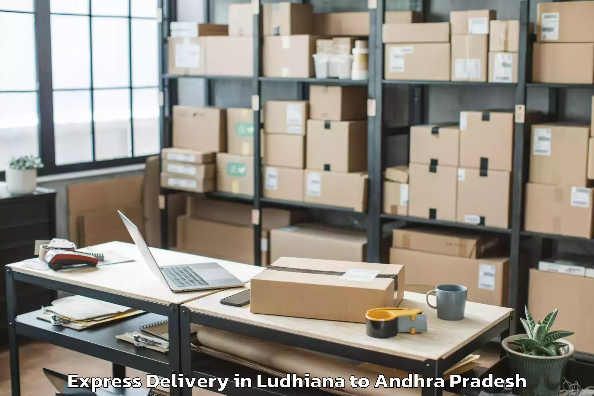 Affordable Ludhiana to Avanigadda Express Delivery